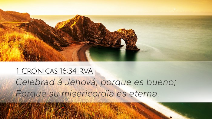 1 Crónicas 16:34 RVA Bible Verse Image