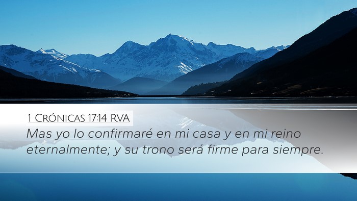 1 Crónicas 17:14 RVA Bible Verse Image
