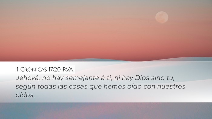 1 Crónicas 17:20 RVA Bible Verse Image