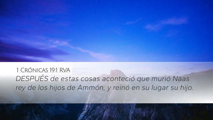 1 Crónicas 19:1 RVA Bible Verse Image