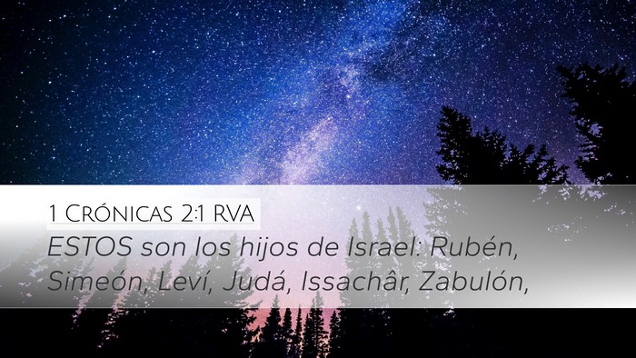 1 Crónicas 2:1 RVA Bible Verse Image