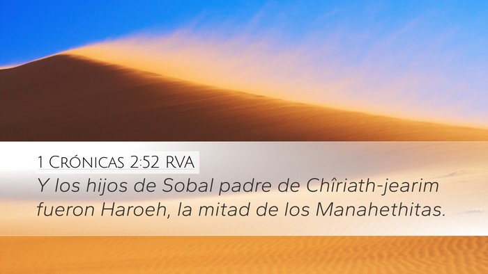 1 Crónicas 2:52 RVA Bible Verse Image