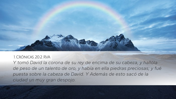 1 Crónicas 20:2 RVA Bible Verse Image