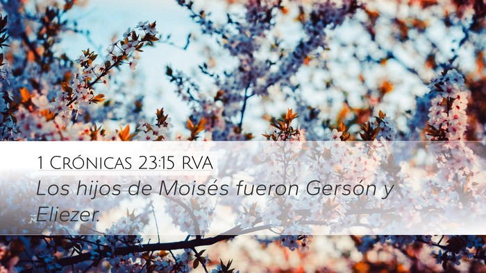 1 Crónicas 23:15 RVA Bible Verse Image