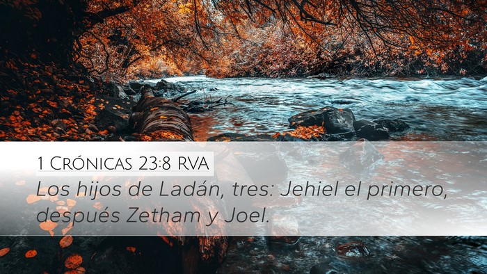 1 Crónicas 23:8 RVA Bible Verse Image