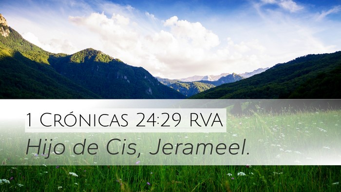1 Crónicas 24:29 RVA Desktop Wallpaper - Hijo de Cis, - Desktop Bible Verse Wallpaper