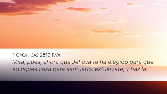 1 Crónicas 28:10 RVA Bible Verse Image