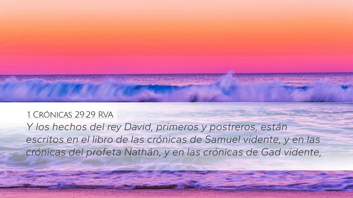 1 Crónicas 29:29 RVA Bible Verse Image