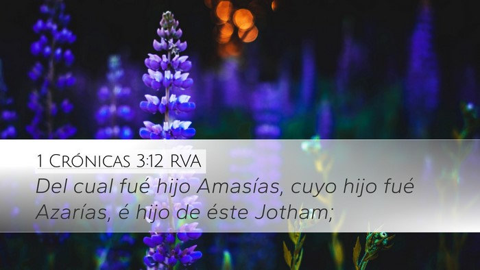 1 Crónicas 3:12 RVA Bible Verse Image