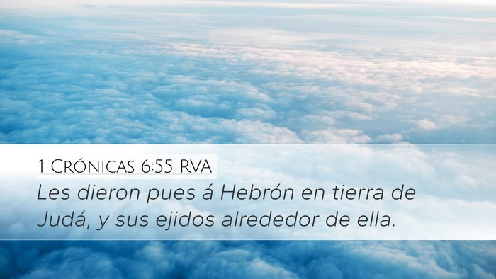 1 Crónicas 6:55 RVA Bible Verse Image