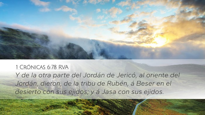 1 Crónicas 6:78 RVA Bible Verse Image