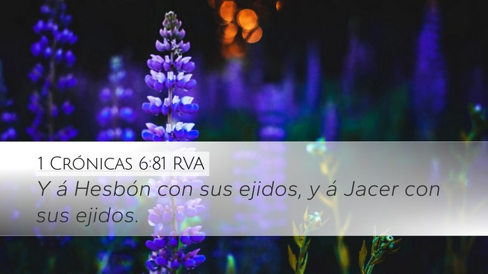 1 Crónicas 6:81 RVA Bible Verse Image