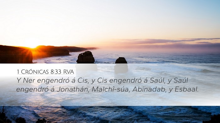 1 Crónicas 8:33 RVA Bible Verse Image