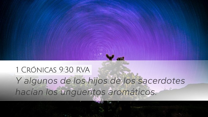1 Crónicas 9:30 RVA Bible Verse Image
