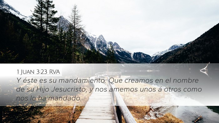 1 Juan 3:23 RVA Bible Verse Image