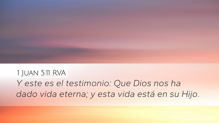 1 Juan 5:11 RVA Bible Verse Image