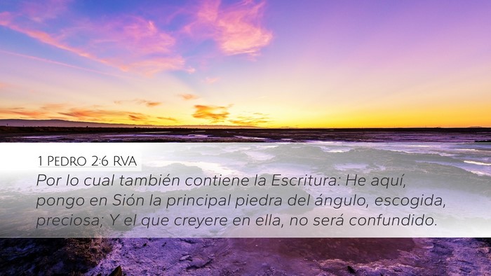 1 Pedro 2:6 RVA Bible Verse Image