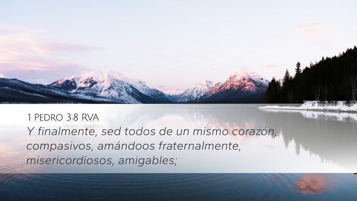 1 Pedro 3:8 RVA Bible Verse Image