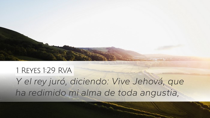1 Reyes 1:29 RVA Bible Verse Image