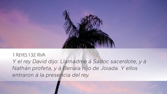 1 Reyes 1:32 RVA Bible Verse Image