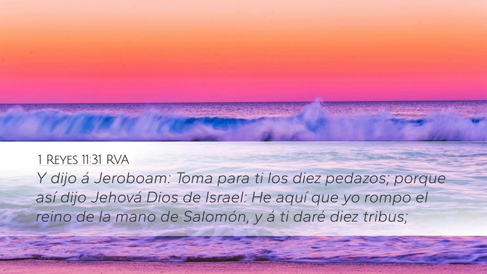 1 Reyes 11:31 RVA Bible Verse Image