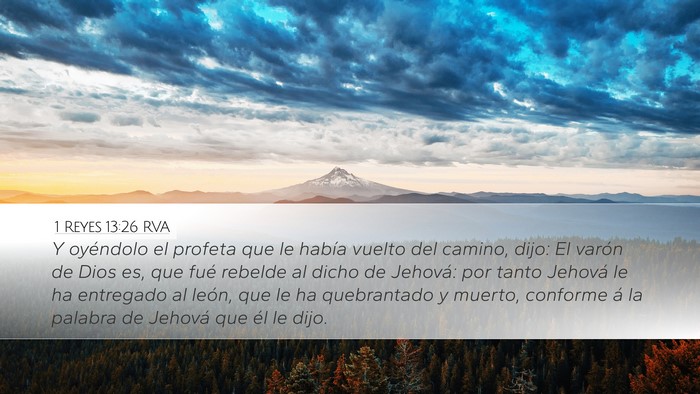1 Reyes 13:26 RVA Bible Verse Image