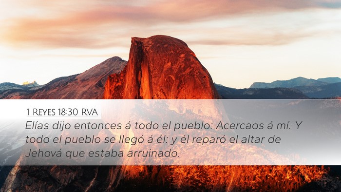 1 Reyes 18:30 RVA Bible Verse Image