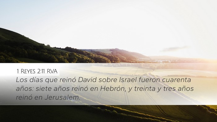 1 Reyes 2:11 RVA Bible Verse Image