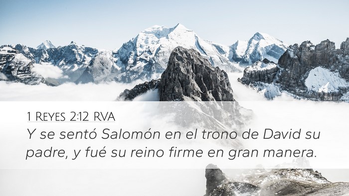 1 Reyes 2:12 RVA Bible Verse Image