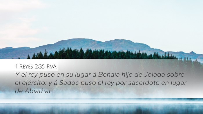 1 Reyes 2:35 RVA Bible Verse Image