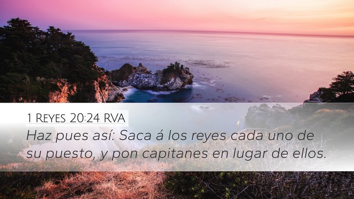 1 Reyes 20:24 RVA Bible Verse Image