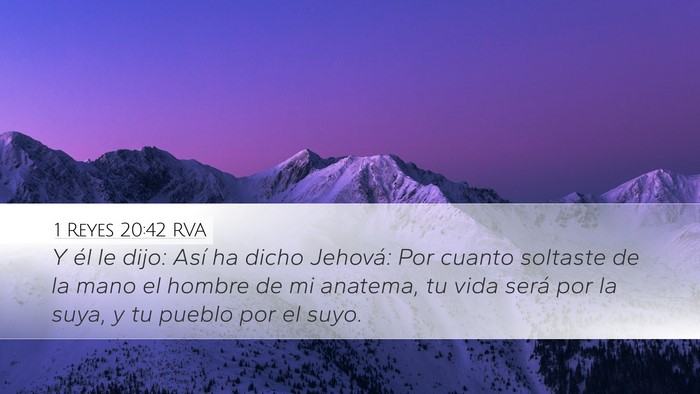 1 Reyes 20:42 RVA Bible Verse Image