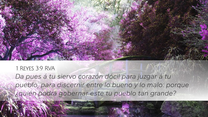 1 Reyes 3:9 RVA Bible Verse Image
