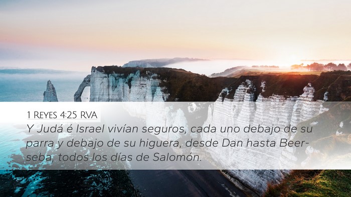 1 Reyes 4:25 RVA Bible Verse Image