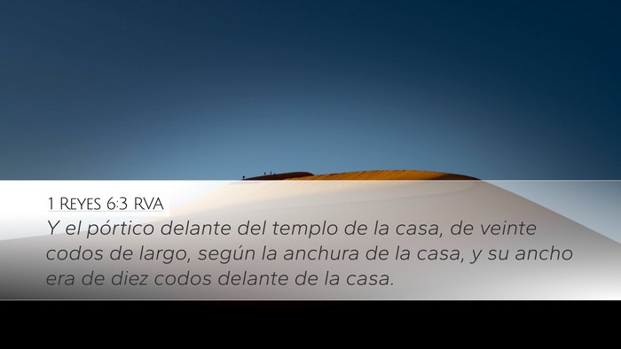 1 Reyes 6:3 RVA Bible Verse Image