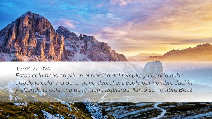 1 Reyes 7:21 RVA Bible Verse Image