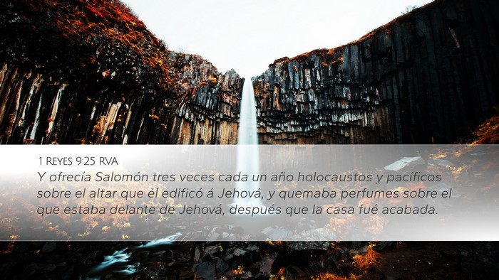 1 Reyes 9:25 RVA Bible Verse Image