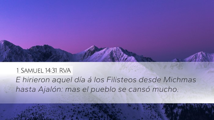 1 Samuel 14:31 RVA Bible Verse Image
