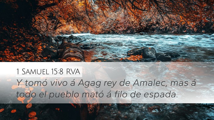 1 Samuel 15:8 RVA Bible Verse Image