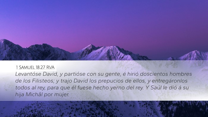 1 Samuel 18:27 RVA Bible Verse Image