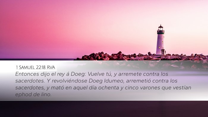 1 Samuel 22:18 RVA Bible Verse Image