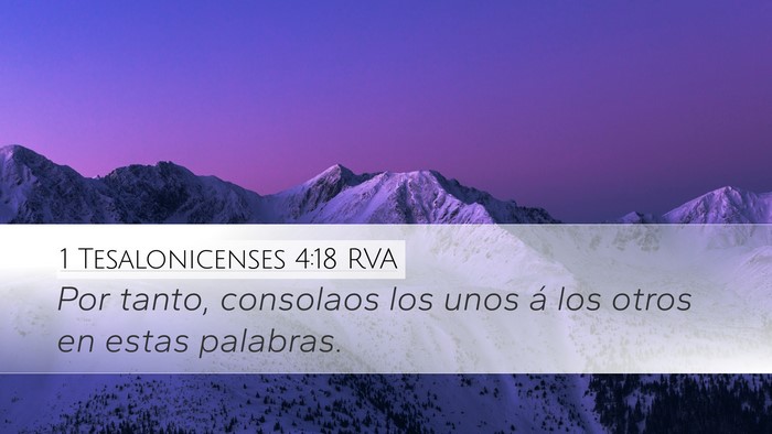 1 Tesalonicenses 4:18 RVA Bible Verse Image