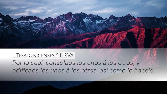 1 Tesalonicenses 5:11 RVA Bible Verse Image