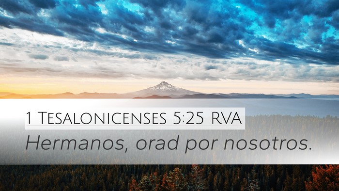 1 Tesalonicenses 5:25 RVA Bible Verse Image