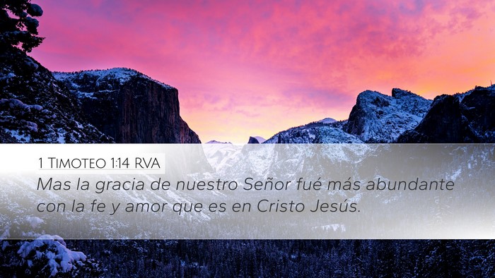 1 Timoteo 1:14 RVA Bible Verse Image