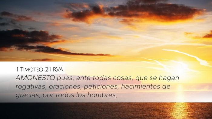 1 Timoteo 2:1 RVA Bible Verse Image