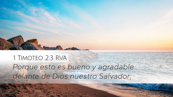 1 Timoteo 2:3 RVA Bible Verse Image