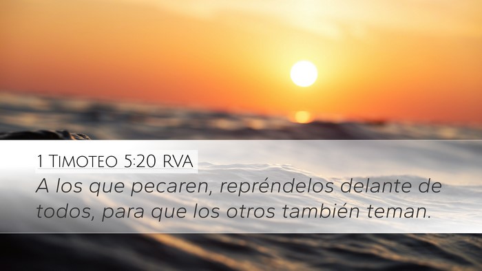 1 Timoteo 5:20 RVA Bible Verse Image