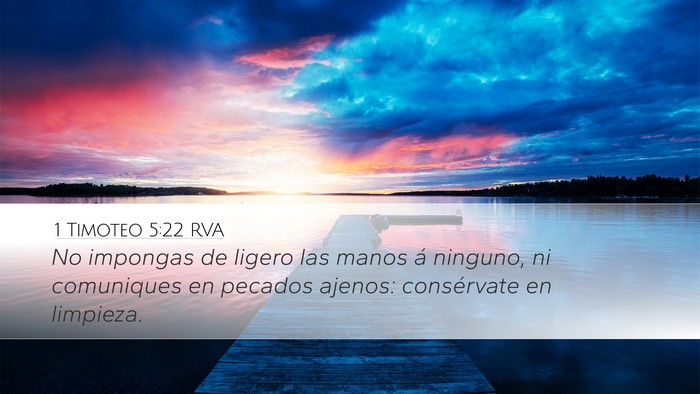1 Timoteo 5:22 RVA Bible Verse Image