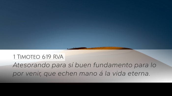 1 Timoteo 6:19 RVA Bible Verse Image